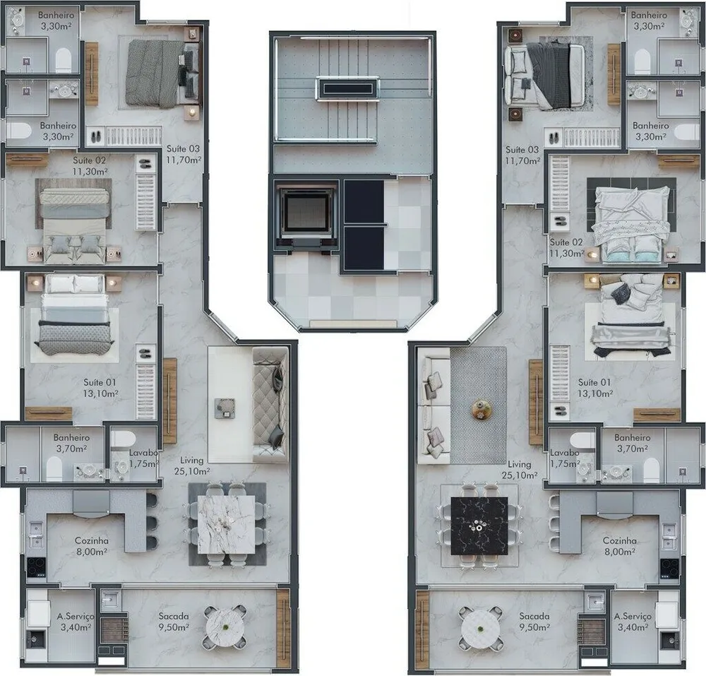 Apartamento, 3 quartos, 105 m² - Foto 8