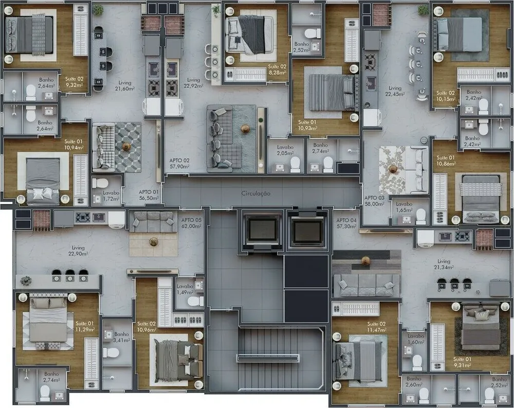 Apartamento, 54 m² - Foto 7