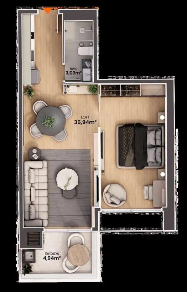 Apartamento, 2 quartos, 202 m² - Foto 2