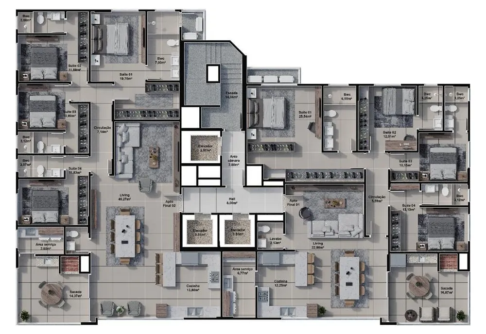 Apartamento, 173 m² - Foto 1