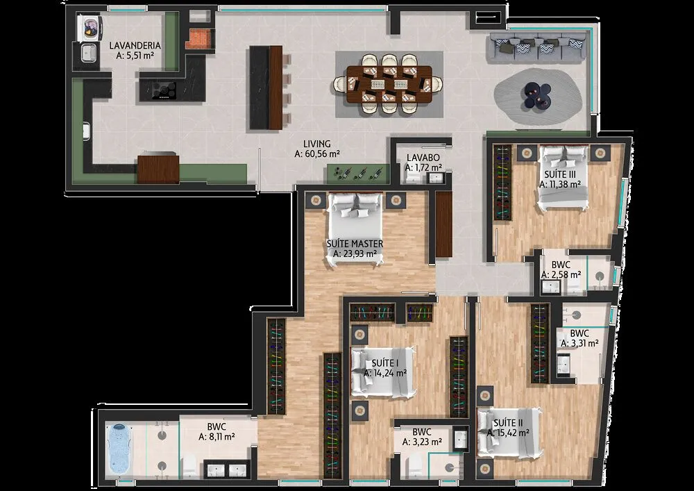 Apartamento, 3 quartos, 108 m² - Foto 4
