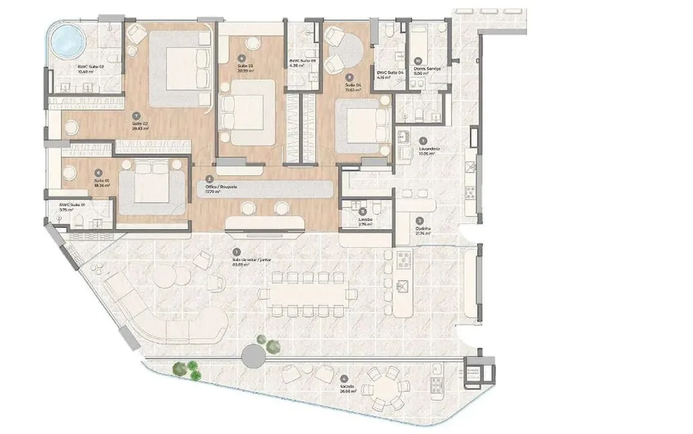 Apartamento, 4 quartos, 567 m² - Foto 5
