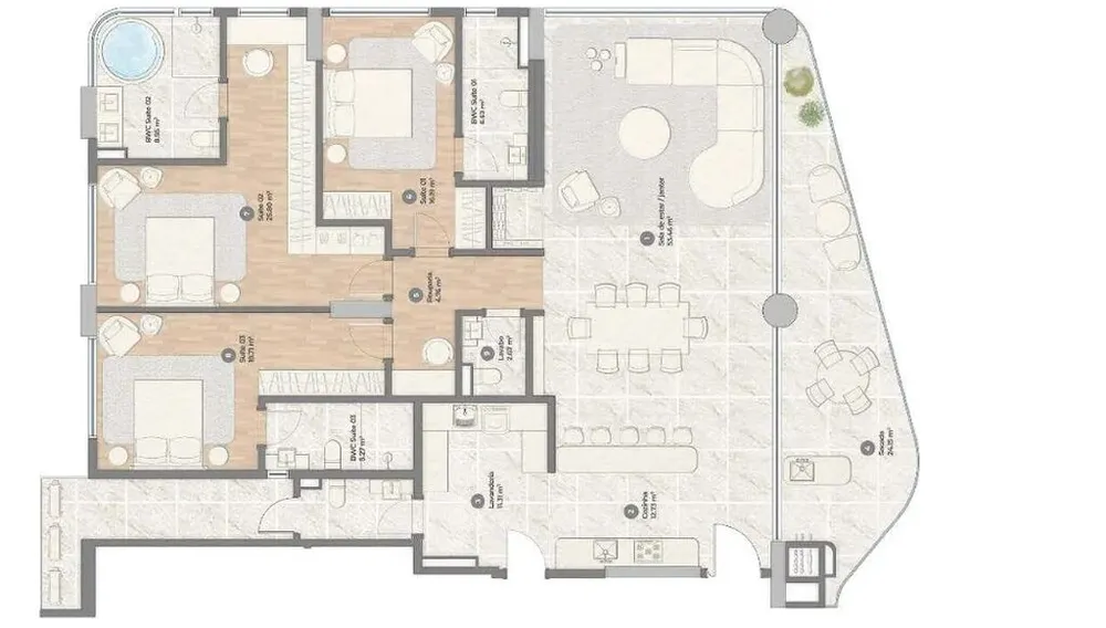 Apartamento, 4 quartos, 567 m² - Foto 2