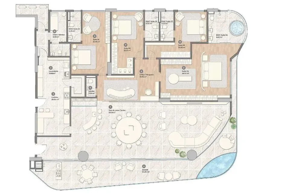 Apartamento, 4 quartos, 567 m² - Foto 7