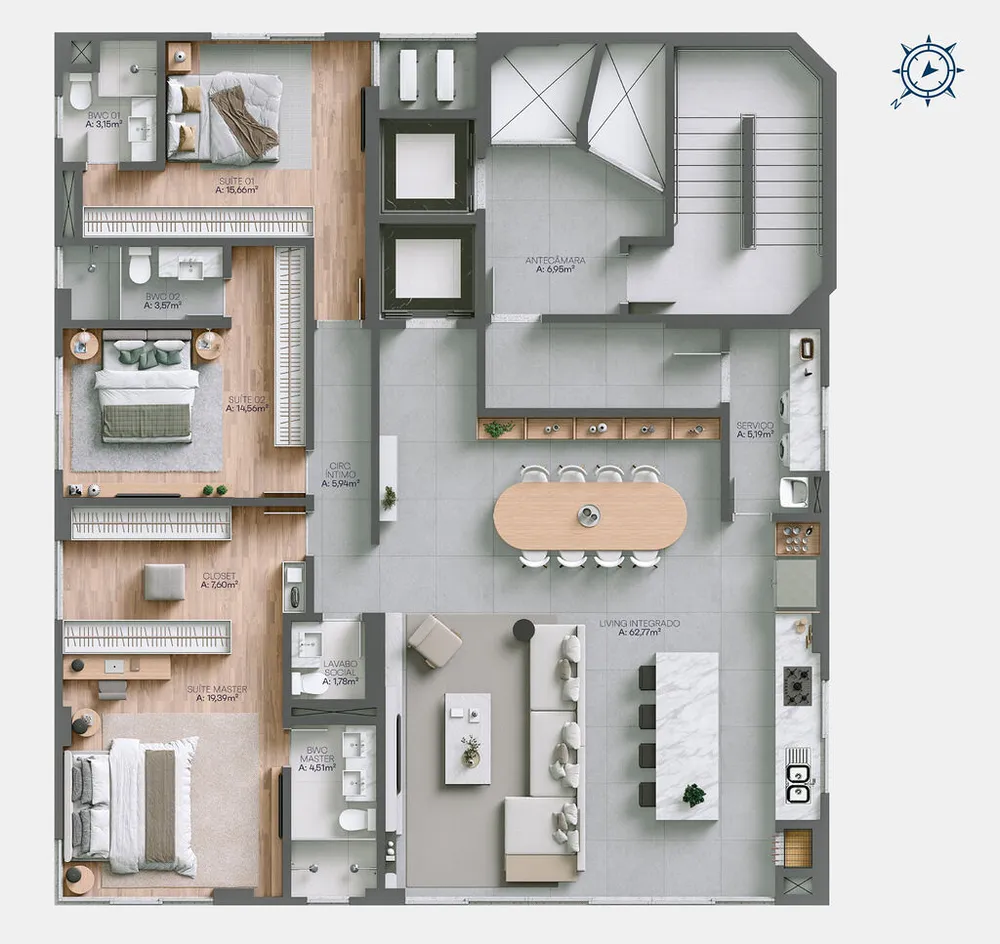 Apartamento, 163 m² - Foto 3