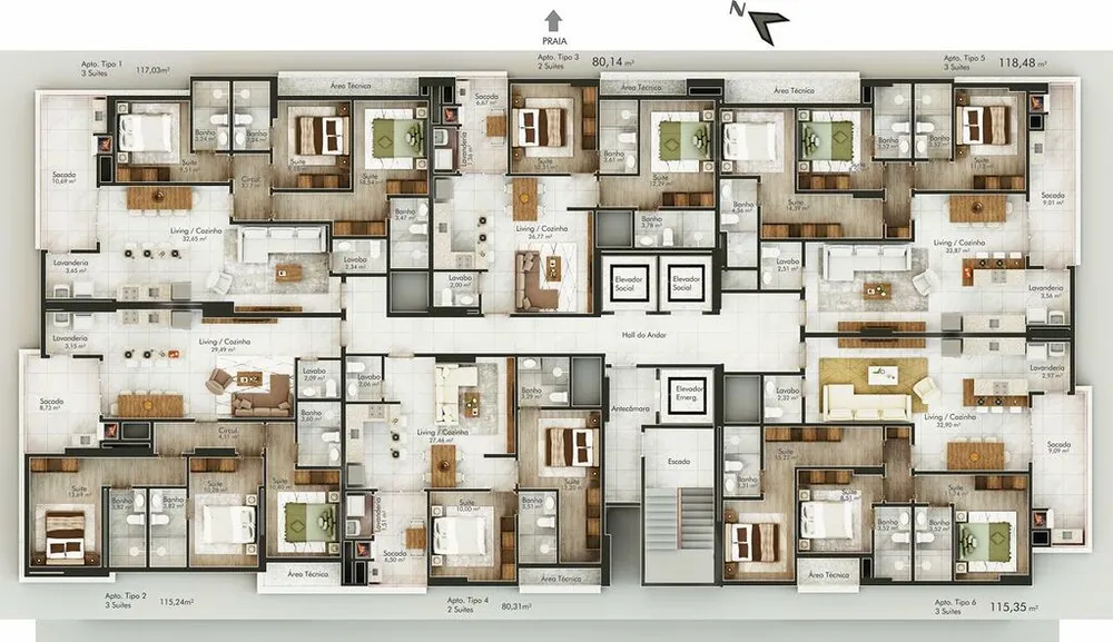 Apartamento, 3 quartos, 115 m² - Foto 5