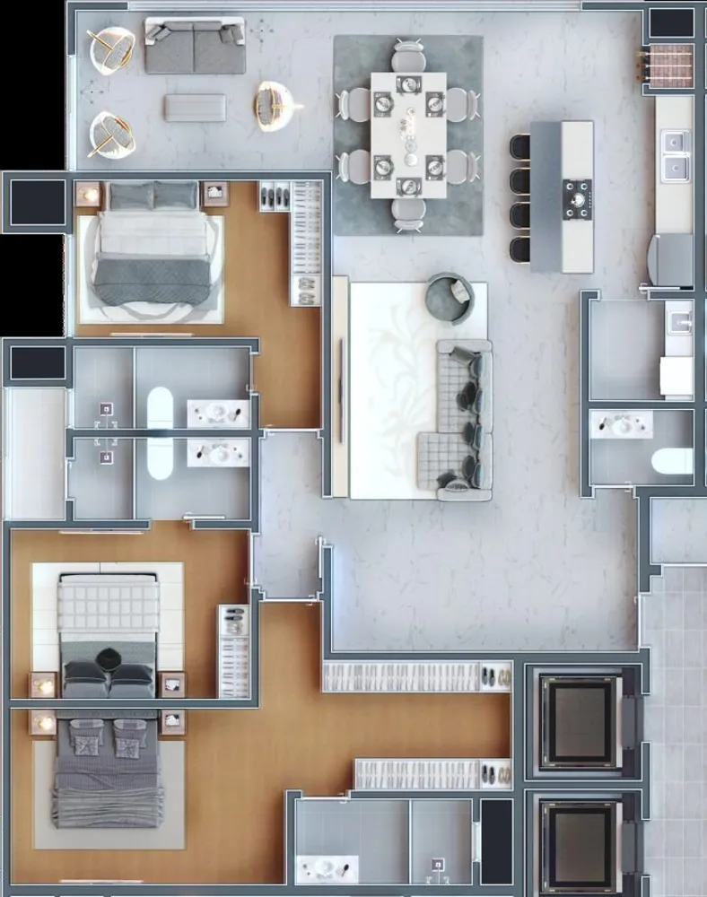 Apartamento, 3 quartos, 131 m² - Foto 8