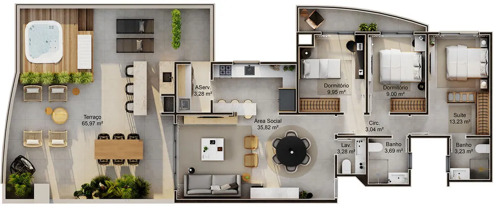 Apartamento, 3 quartos, 98 m² - Foto 5