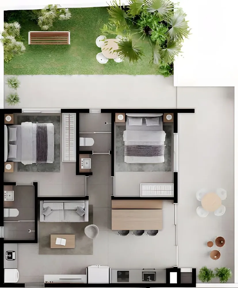 Apartamento, 2 quartos, 119 m² - Foto 2