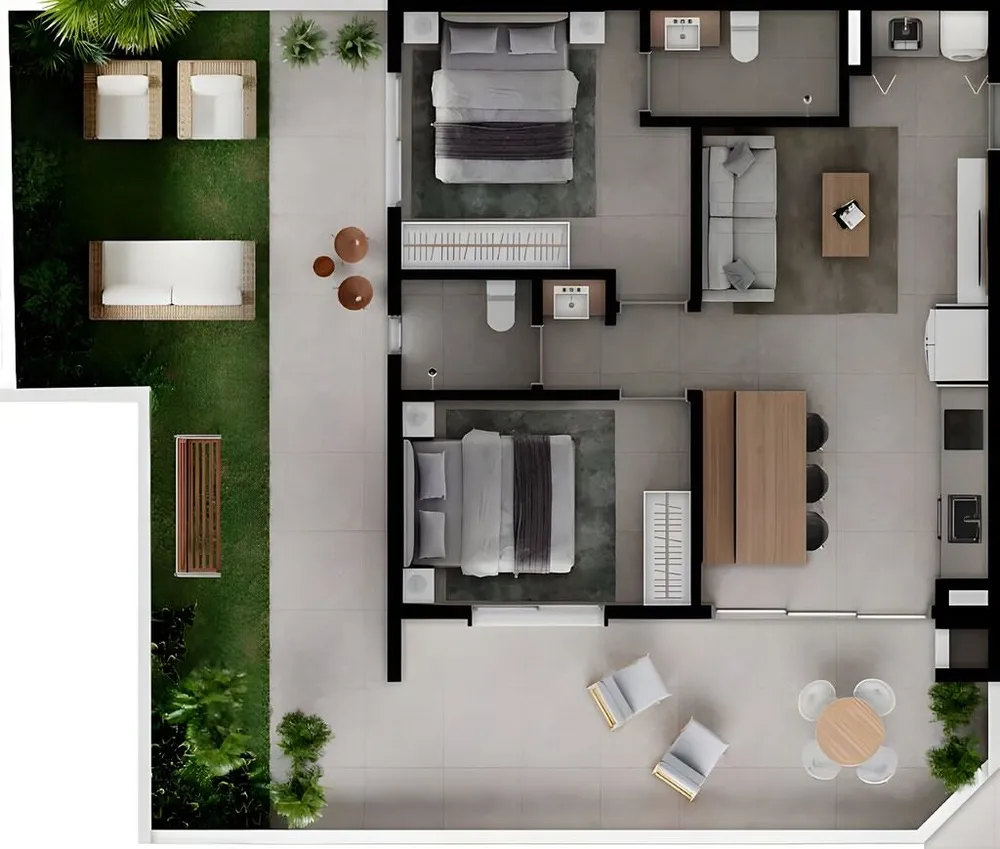 Apartamento, 2 quartos, 119 m² - Foto 1