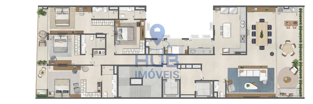Apartamento, 4 quartos, 227 m² - Foto 3