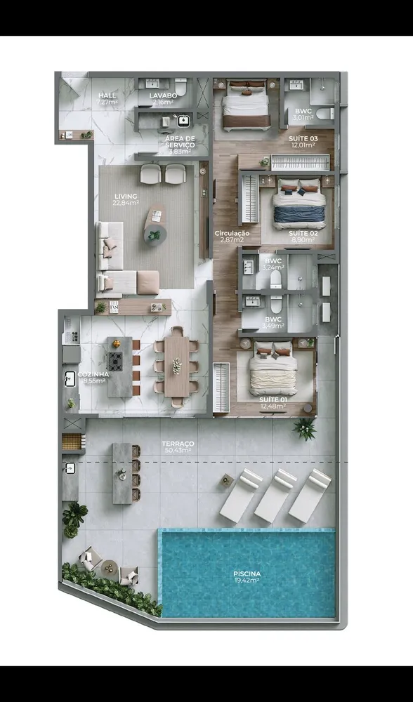 Apartamento, 4 quartos, 185 m² - Foto 6