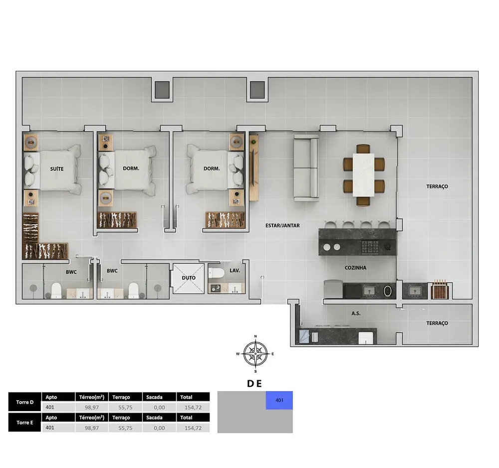 Apartamento, 2 quartos, 107 m² - Foto 8