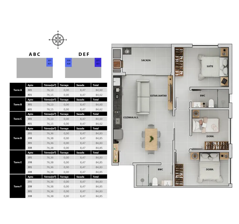 Apartamento, 2 quartos, 107 m² - Foto 4