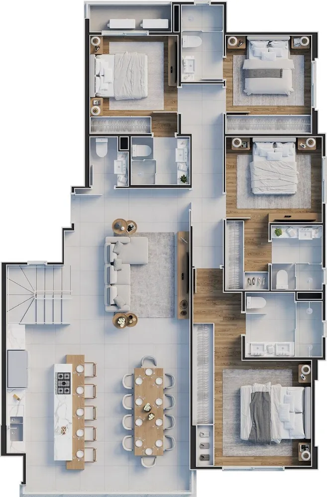 Apartamento, 4 quartos, 274 m² - Foto 3