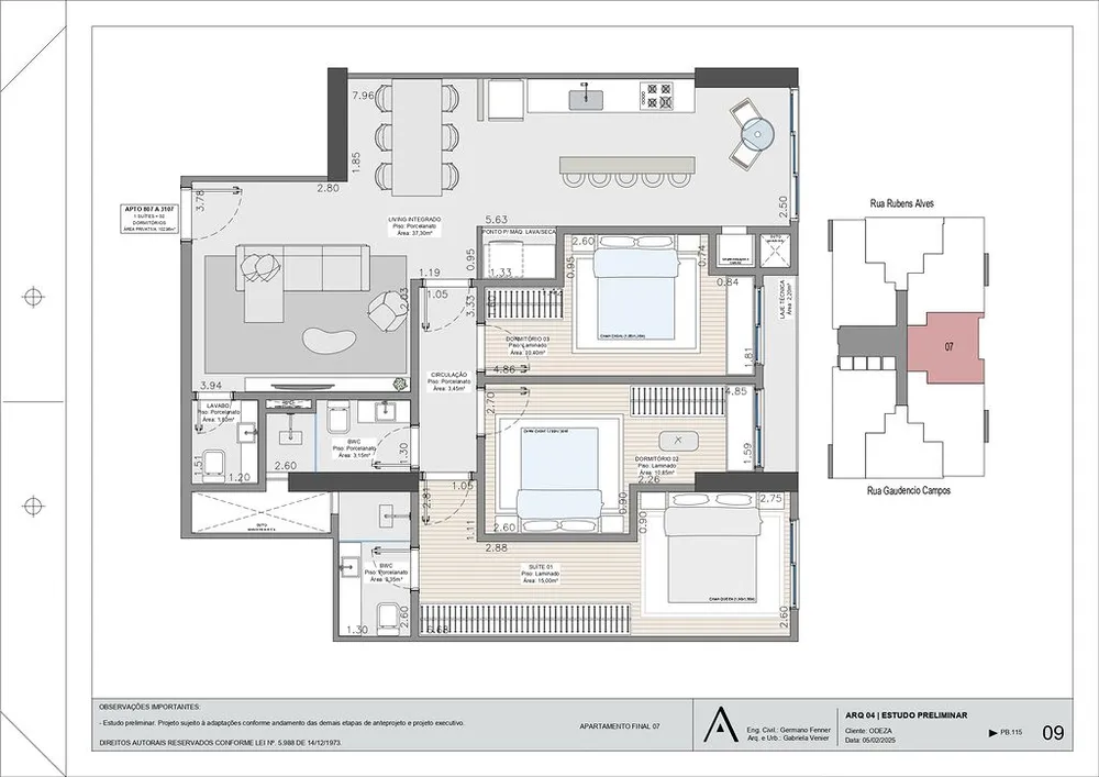 Apartamento, 3 quartos, 122 m² - Foto 7