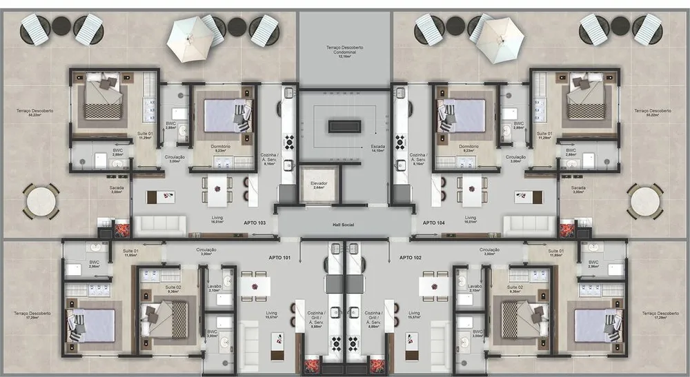 Apartamento, 2 quartos, 83 m² - Foto 11