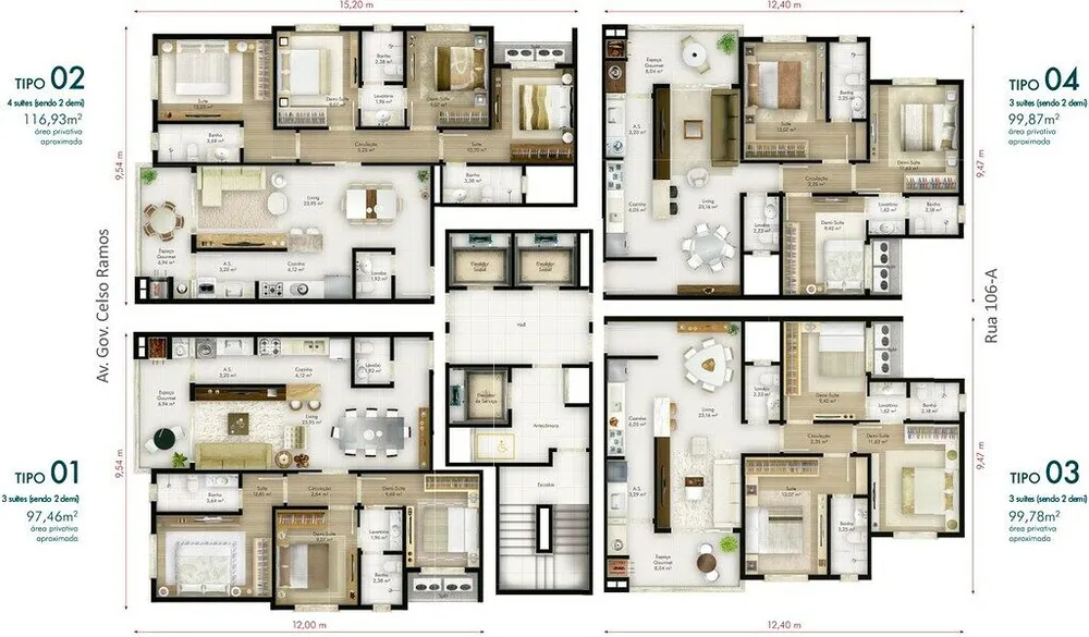 Apartamento, 4 quartos, 119 m² - Foto 5