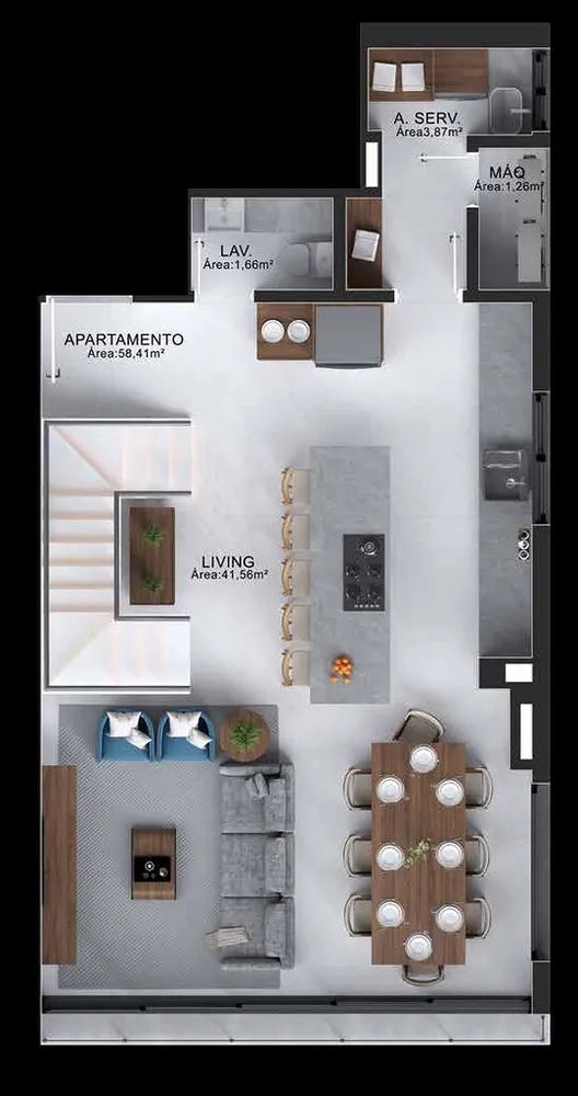 Apartamento, 3 quartos, 117 m² - Foto 1