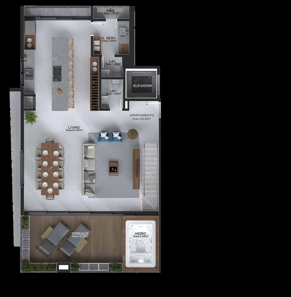 Apartamento, 3 quartos, 117 m² - Foto 3
