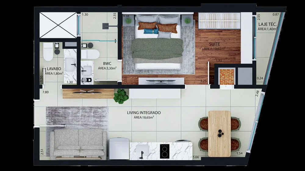 Apartamento, 2 quartos, 71 m² - Foto 3