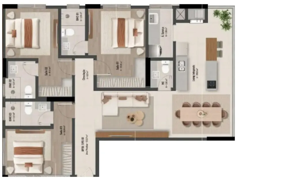 Apartamento, 2 quartos, 80 m² - Foto 1
