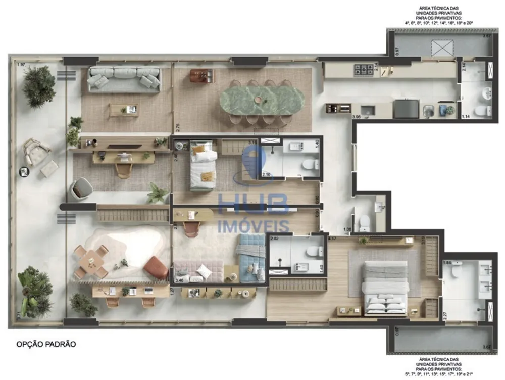 Apartamento, 3 quartos, 167 m² - Foto 4