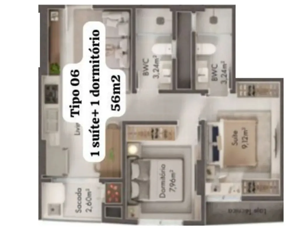Apartamento, 65 m² - Foto 11