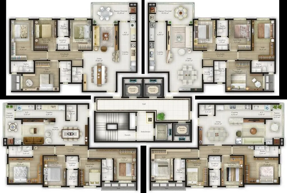 Apartamento, 4 quartos, 125 m² - Foto 7