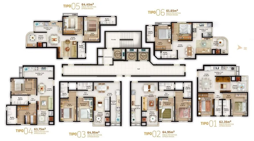 Apartamento, 2 quartos, 60 m² - Foto 7