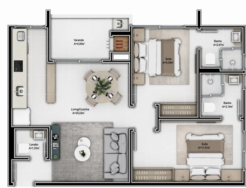 Apartamento, 67 m² - Foto 7