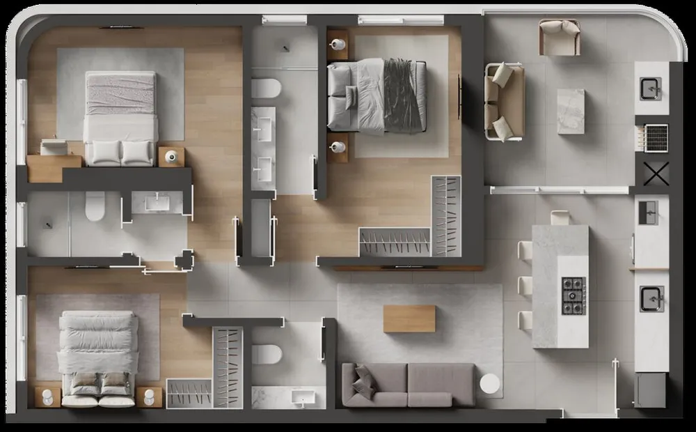 Apartamento, 4 quartos, 171 m² - Foto 3