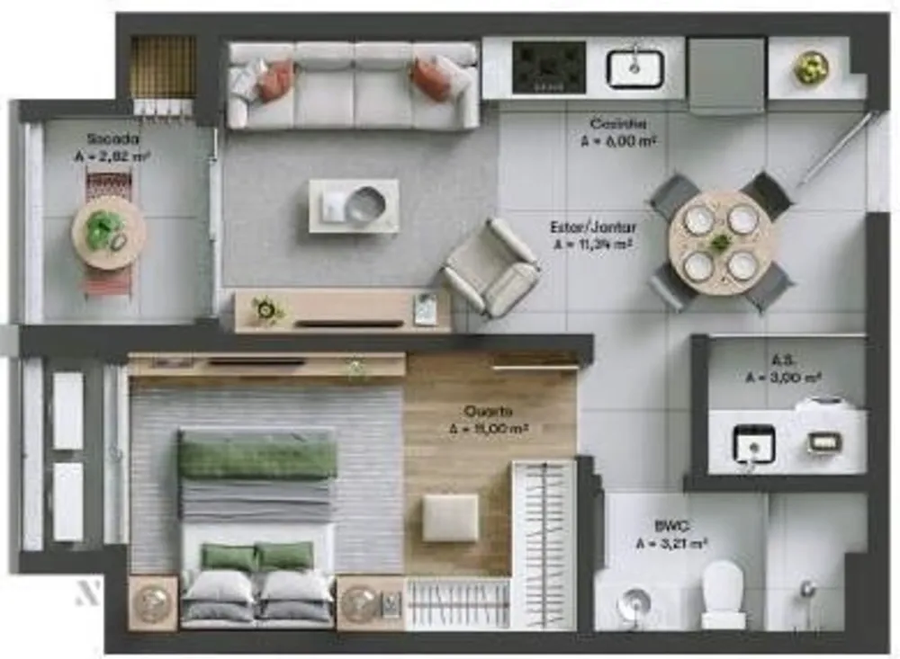 Apartamento, 1 quarto, 95 m² - Foto 6