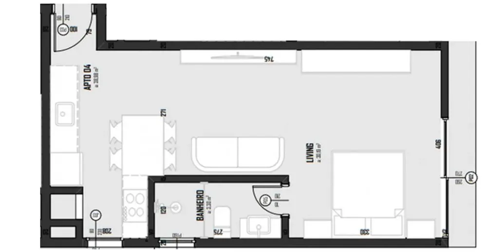 Kitnet-Studio, 38 m² - Foto 4