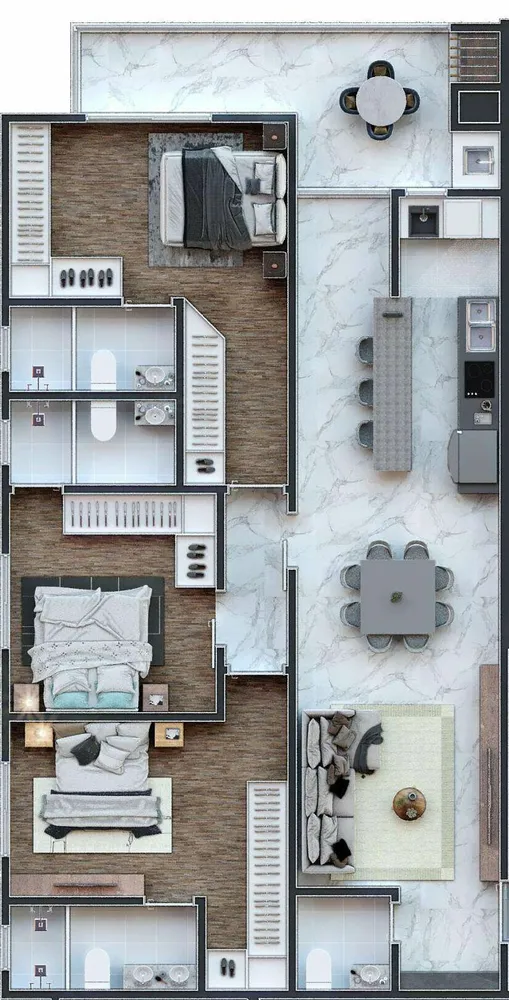 Apartamento, 3 quartos, 125 m² - Foto 2