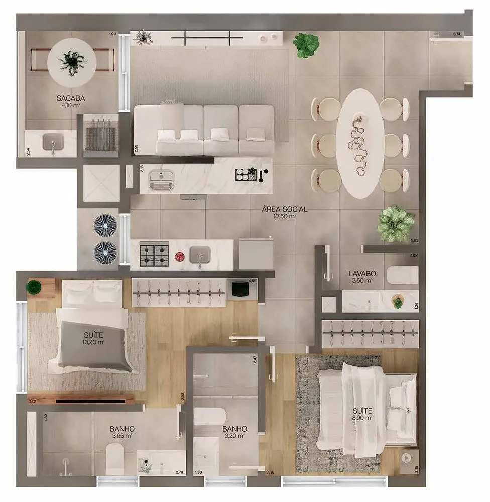 Apartamento, 3 quartos, 144 m² - Foto 3