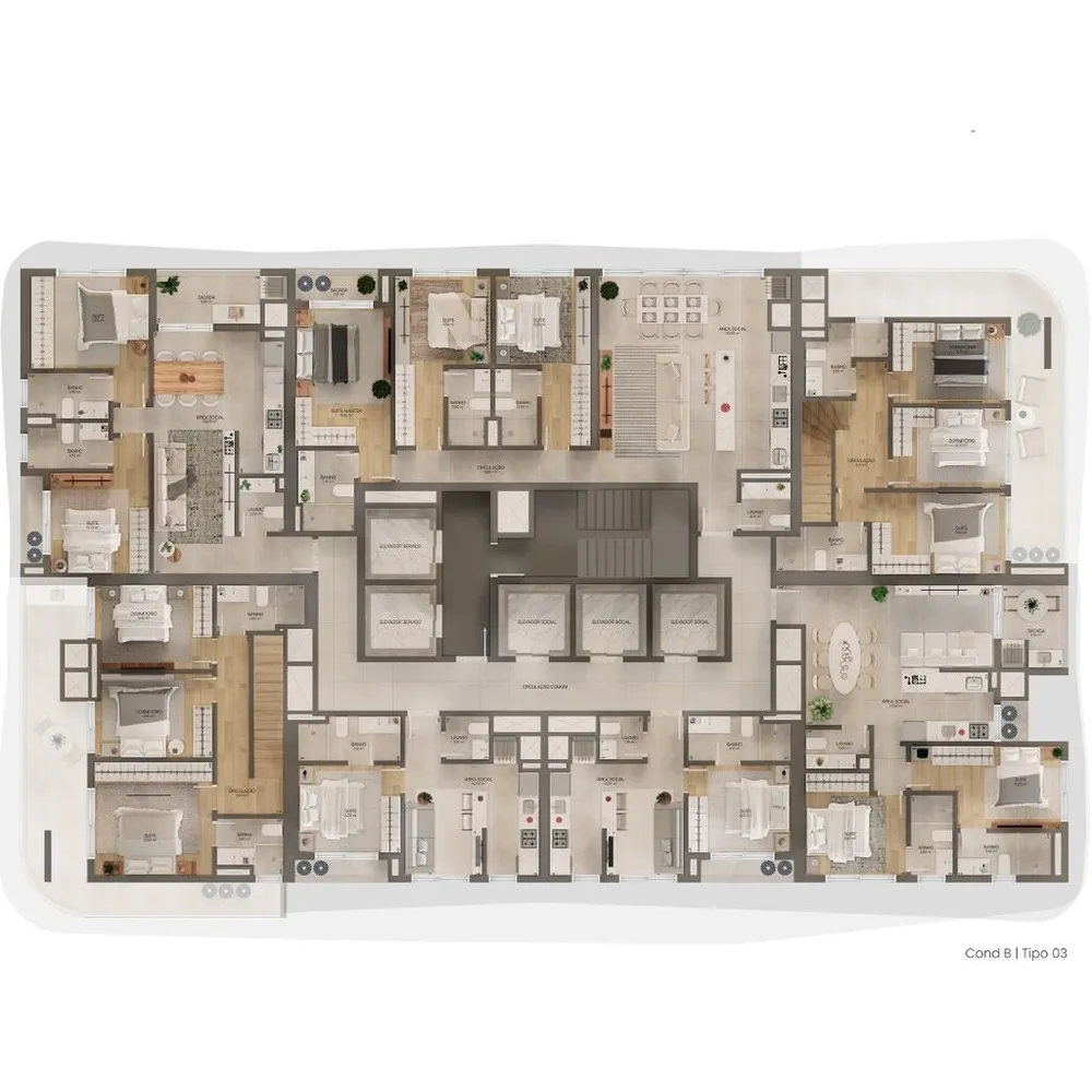 Apartamento, 3 quartos, 144 m² - Foto 3