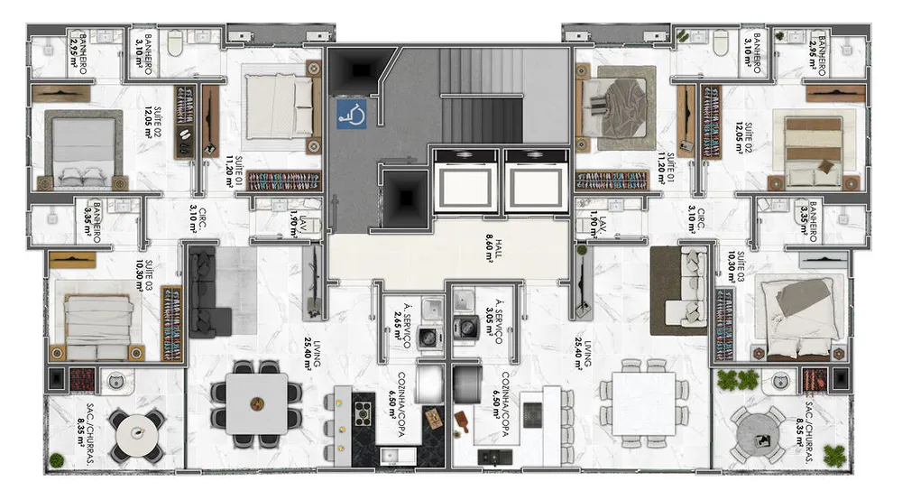 Apartamento, 3 quartos, 104 m² - Foto 5