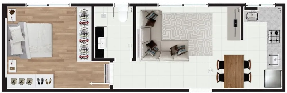 Apartamento, 3 quartos, 74 m² - Foto 2