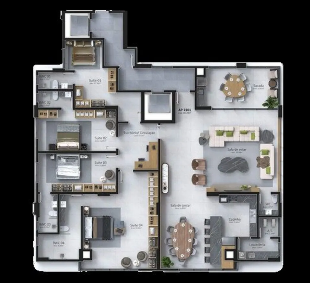 Apartamento, 252 m² - Foto 5