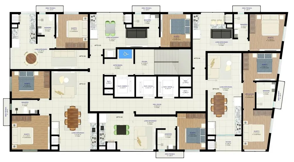 Apartamento, 1 quarto, 35 m² - Foto 3