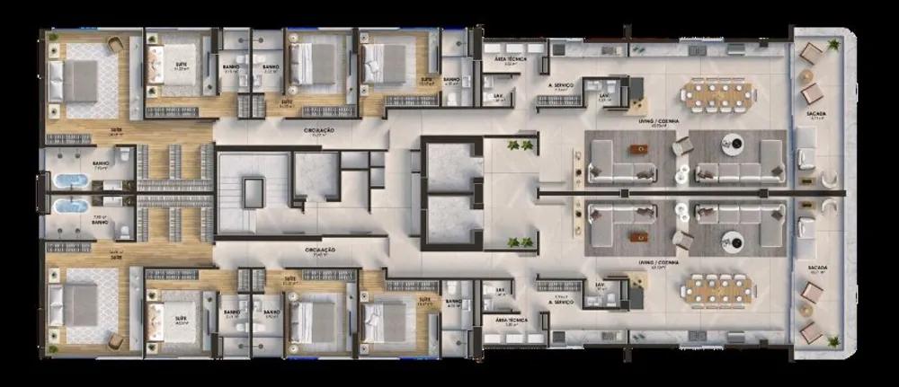 Apartamento, 4 quartos, 264 m² - Foto 9