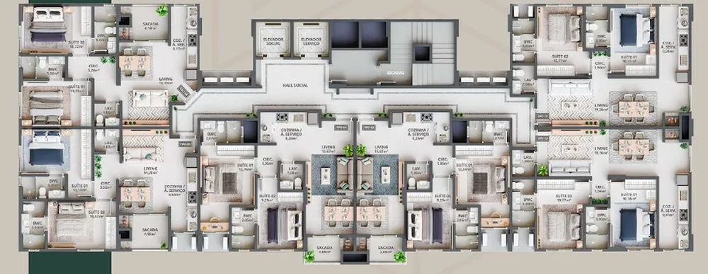 Apartamento, 69 m² - Foto 1