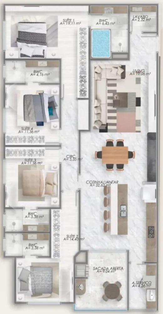 Apartamento, 333 m² - Foto 9