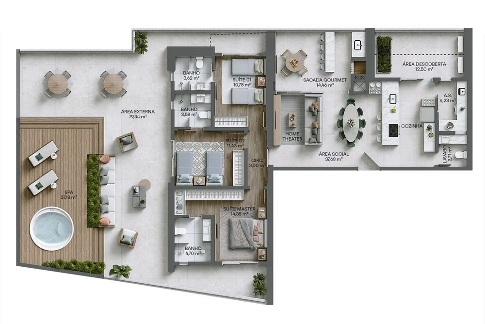 Apartamento, 271 m² - Foto 1