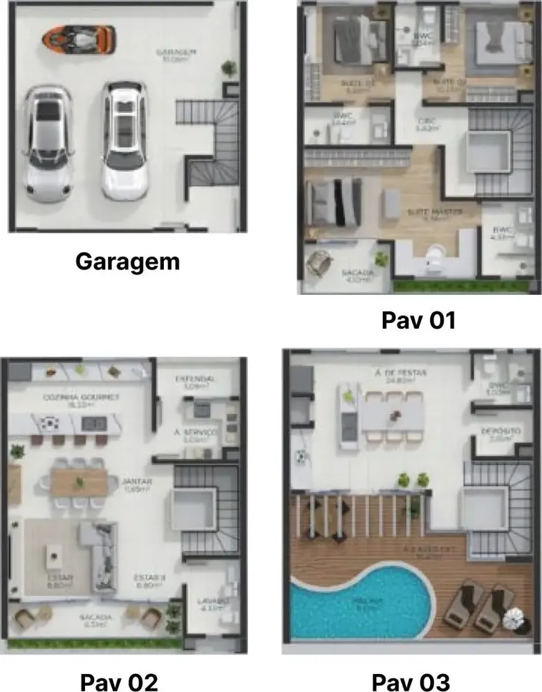 Casa, 4 quartos, 368 m² - Foto 1