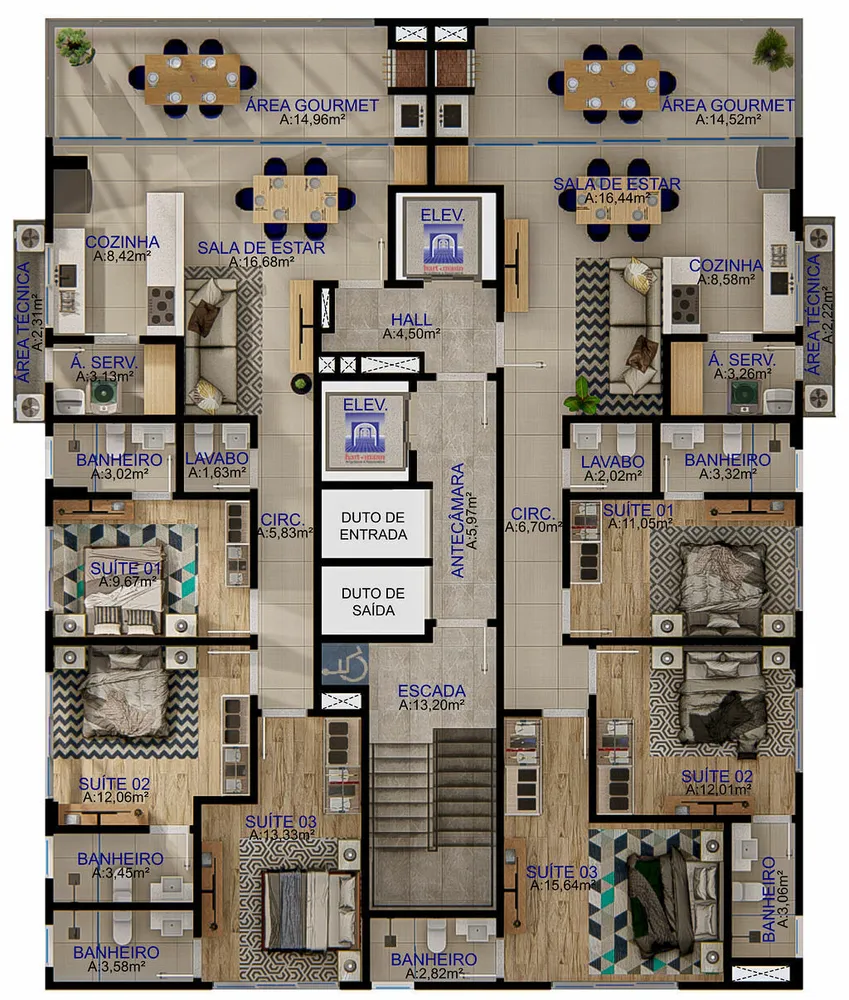 Apartamento, 3 quartos, 111 m² - Foto 5