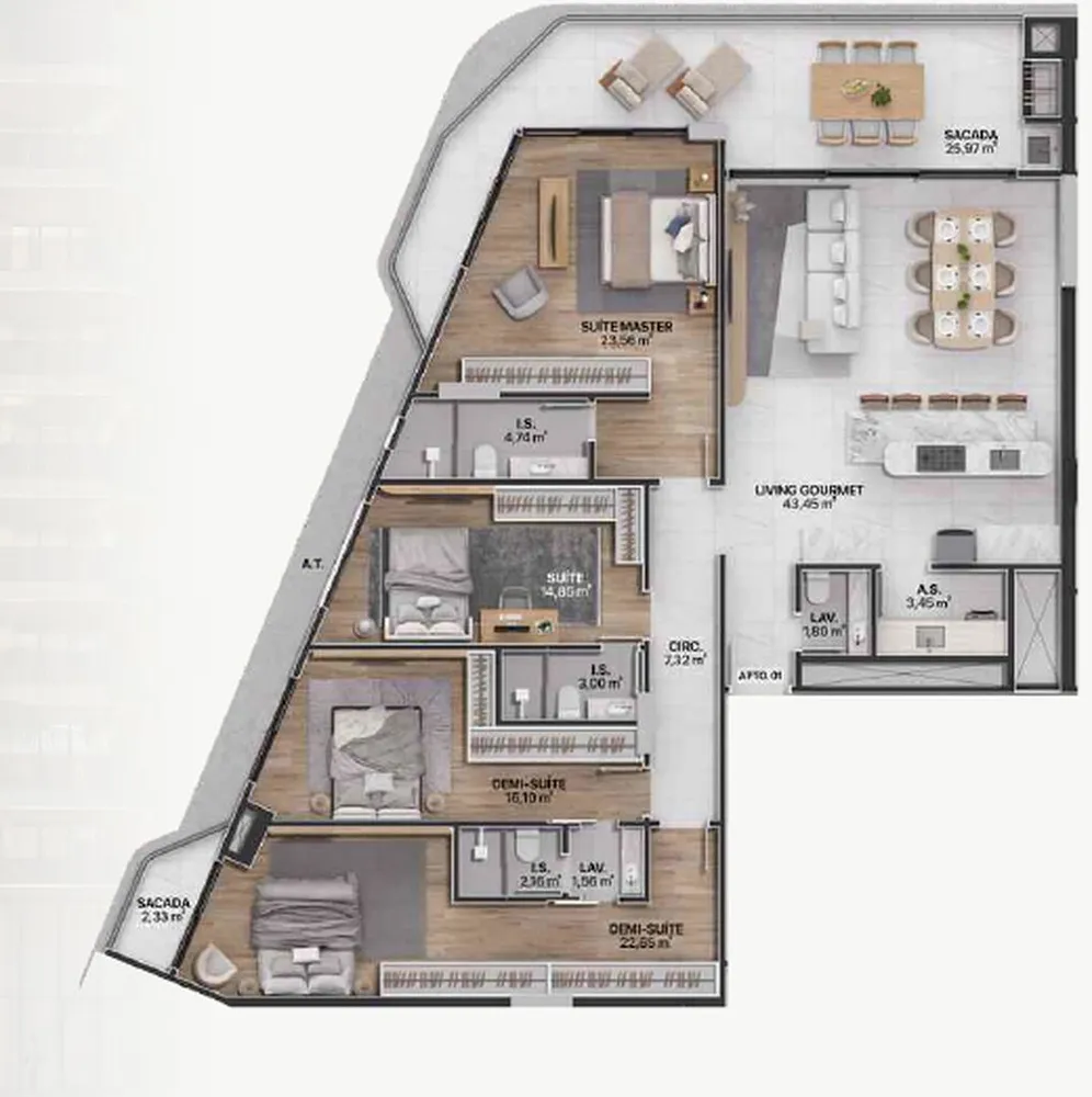 Apartamento, 202 m² - Foto 11