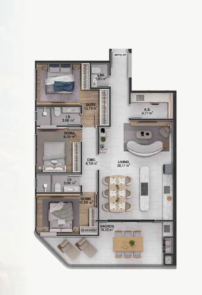 Apartamento, 202 m² - Foto 9
