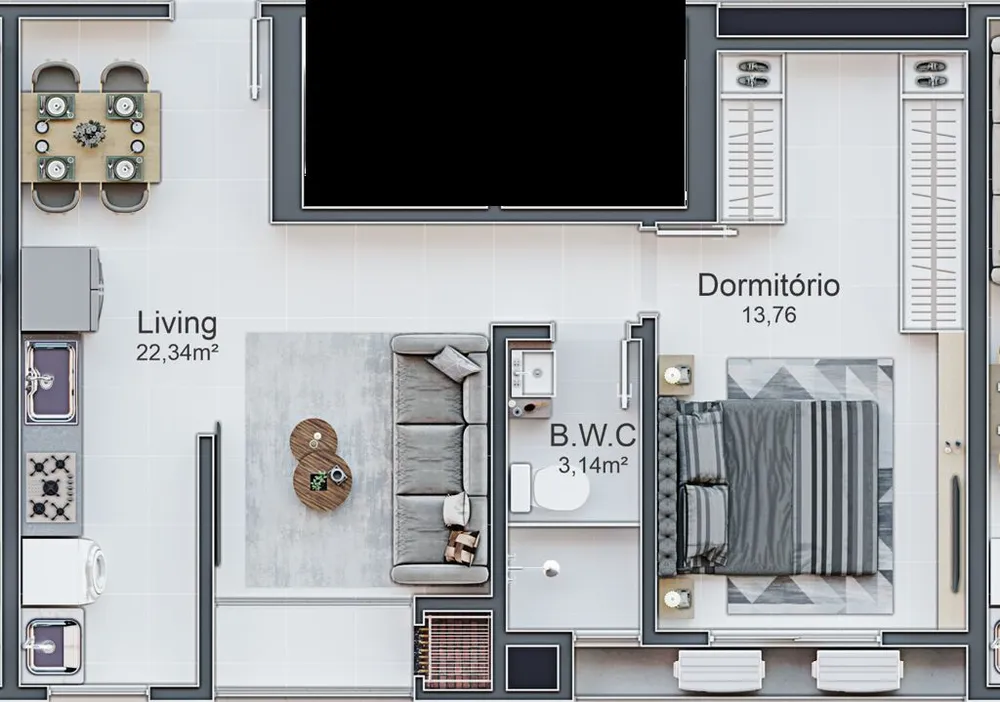 Apartamento, 63 m² - Foto 8